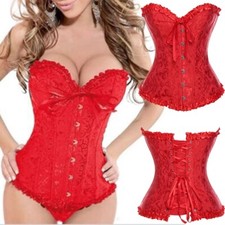 Women Sexy Overbust Boned