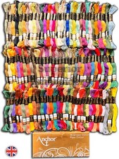100 Anchor Cross Stitch Embroidery Thread Skeins Colour/Floss 100% Cotton thread