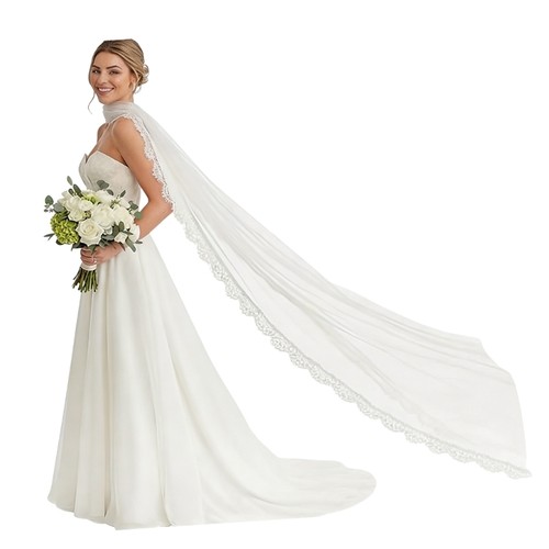 Graceful lace trim tulle - graceful,