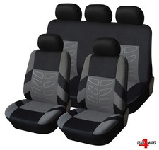 Car Seat Covers Grey Full Set