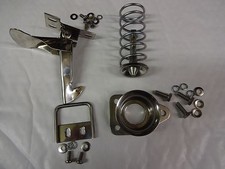 MGB MGC BONNET SAFETY CATCH HOOK + CUP SPRING PIN THIMBLE STAINLESS STEEL 