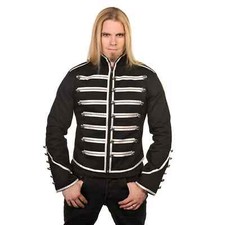 Military Drummer Jacket Black Parade Jacket Goth Punk Adam Ant Vtg Style