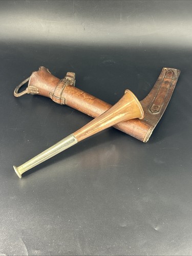 Antique copper hunting - hunting, horn