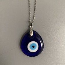 Evil Eye Pendant Silver Chain