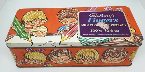 Cadburys chocolate fingers - cadburys, tin