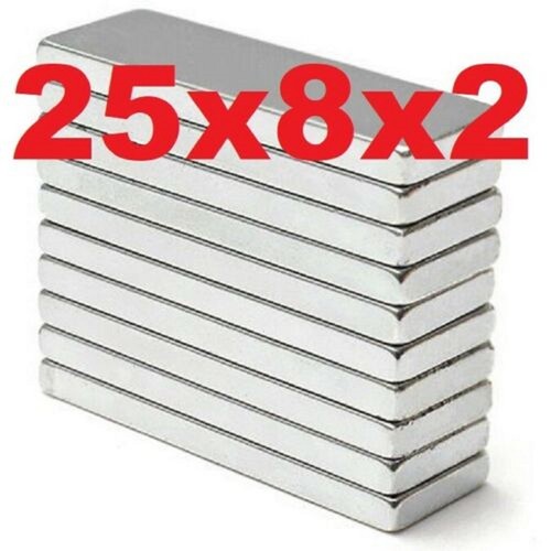 Strong magnets 25x8x2 n52 - 25x8x2,