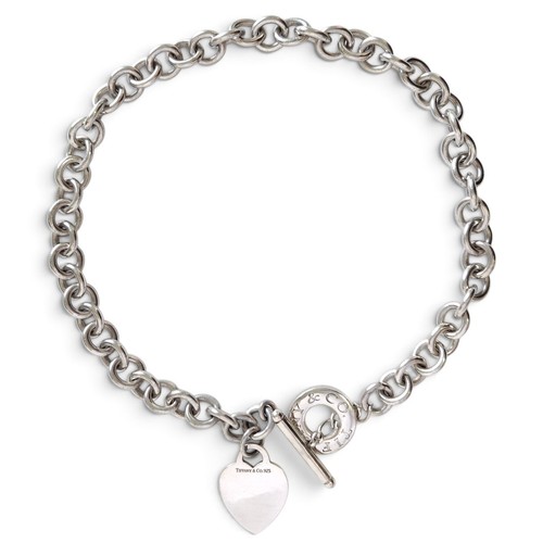 Vintage tiffany heart tag - vintage,