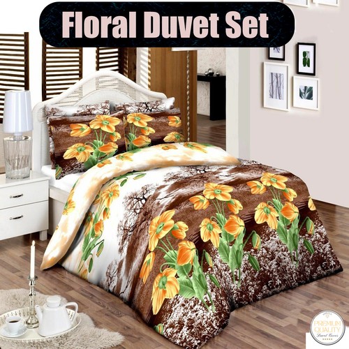 Luxury reversible floral duvet - luxury,