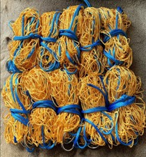 10 x 4ft HEAVY DUTY 10z YELLOW NYLON RABBIT PURSE NETS FERRETING HUNTING 