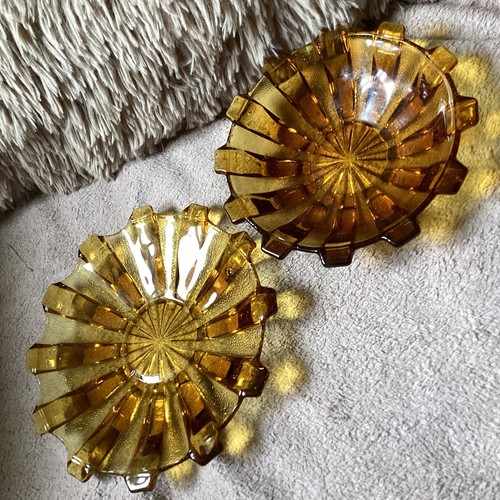 Vintage stolzle amber glass - stolzle,