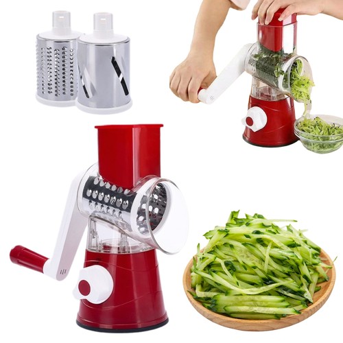 Rotary food slicer - 3-in-1,