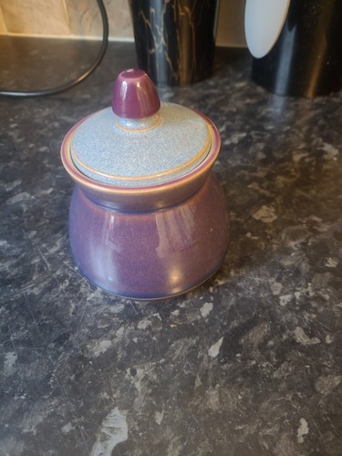Denby storm plum sugar bowl - storm,