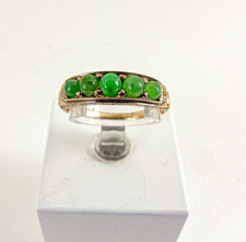 14ct Gold Jade Ring Vintage