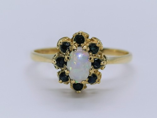 9ct gold vintage opal and - 9ct,