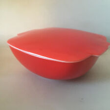 PYREX Square Red White Hostess Casserole Glossy Dish Ovenware A-16 1½ QT 50s USA