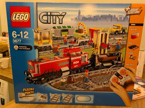 Lego 3677 red cargo train - lego, set