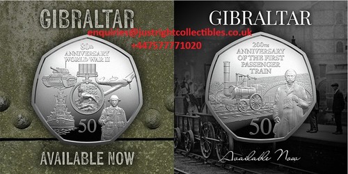 2025 gibraltar 50p coin set - 2025,