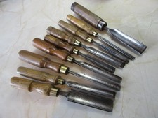 Lot of 9 vintage gouge