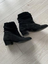 Russell & Bromley Black Suede