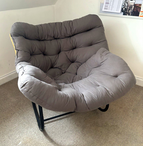 Grey cushioned rocking - grey,