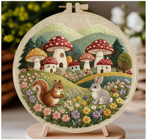 Embroidery hoop kit 20cm - kit, 20cm/7.87"
