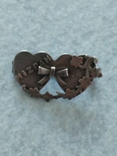 Victorian silver mizpah brooch - mizpah,