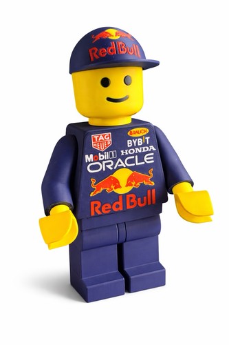 Red bull brick man - bull,