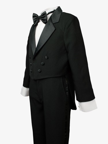 Tuxedo tail black white - black, kids