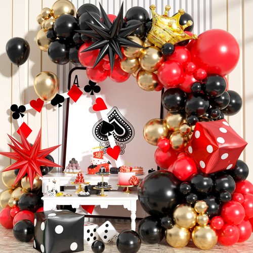 Casino theme balloon arch kit - casino,