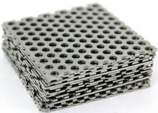 PERFORATED 1.0mm 304 Grade STAINLESS STEEL 3mm Hole 5mm Pitch - 15 Pre Cut Sizes