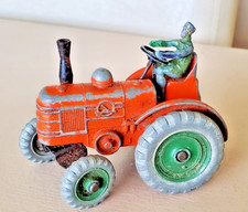 Rare Dinky 301 Field Marshall Tractor Orange with Green Hubs In Original Cond