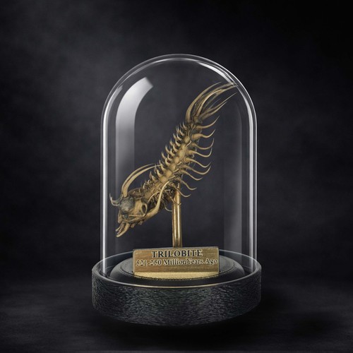 Trilobite bell jar - trilobite,