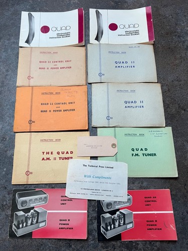 Quad manuals vintage - manuals,