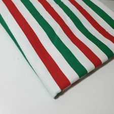 100% Cotton Elf Xmas Stripe