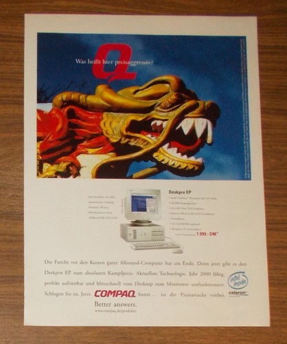 Rare advertising compaq - advertising,