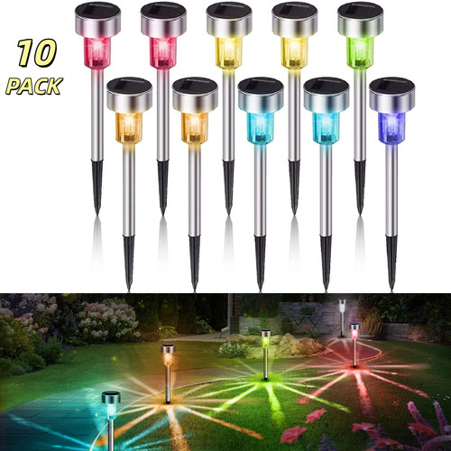 10pack solar stake lights - stake,