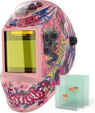 Auto Darkening Welding Helmet 1/1/1/1 True Color, Large View, Shade 3-13