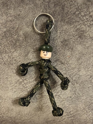 Army handmade paracord keyring - army,