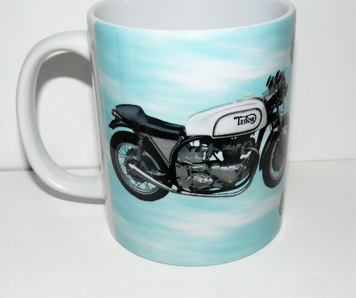 Motorbike triton ceramic mug - triton,