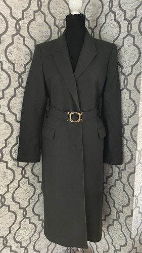 Zara green longline coat nwot - green,