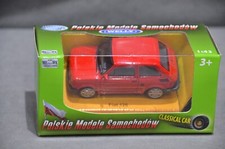 New Welly Polski Fiat 126 In Red Colour Diecast Model Classic Car Scale 1:43 8cm