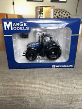 MARGE MODELS 1:32 SCALE NEW HOLLAND T7.340 BLUE POWER WITH BLACK RIMS LIMITED