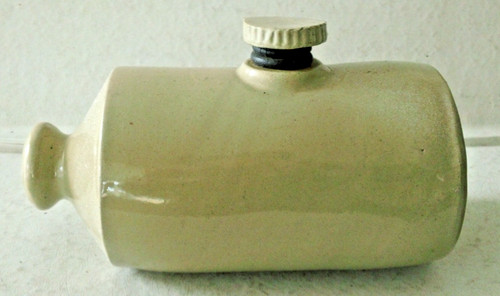 Antique beige clay pottery - beige,