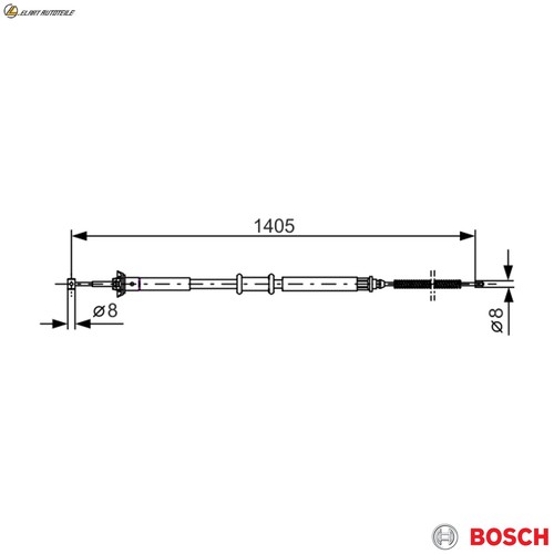 Cable parking brake - cable, 1