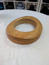 Wooden Hat Brim Block Oval
