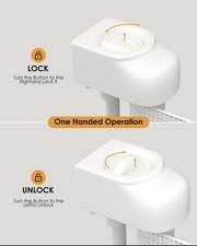 derimkcoa Retractable Stair Gate for Baby 86CM * 140CM