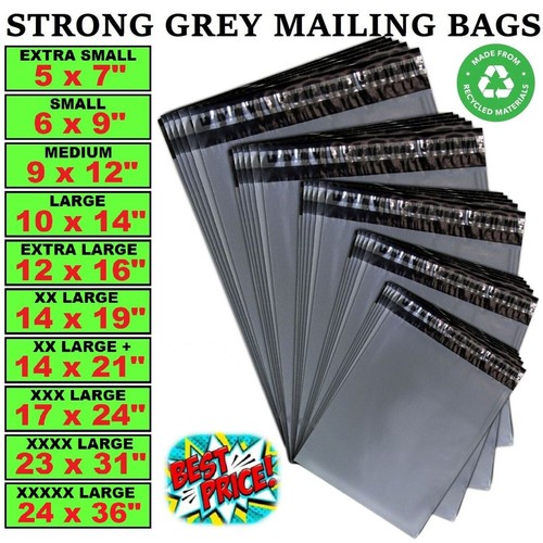 Grey mailing postage bags - mailing,