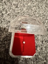 9ct White Gold Diamond Nose Stud with Gift Box