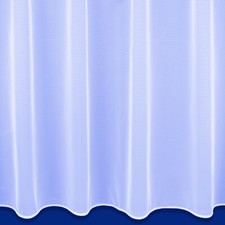 Suzy White Plain Lead Weighted Voile Net Curtain - Sold In Set Sizes - Free Post