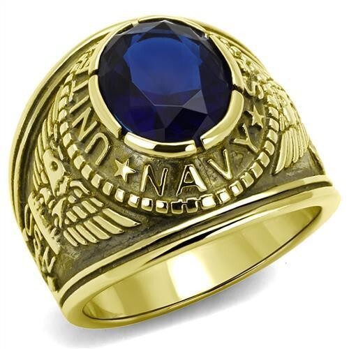 Mens navy ring - ring, sapphire